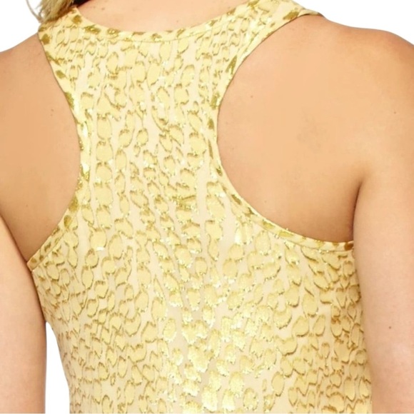 Lilly Pulitzer Betty Packin Heat Silk Chiffon Gold Silk Sleeveless Dress Small - Picture 3 of 15